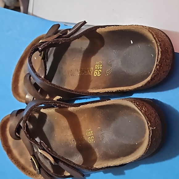 Birkenstock Women Mayari Cross Strap Loop Toe Sandals Flats shoes sz 39/8 - Picture 4 of 8